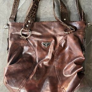 Vintage Leather Prada Bag
